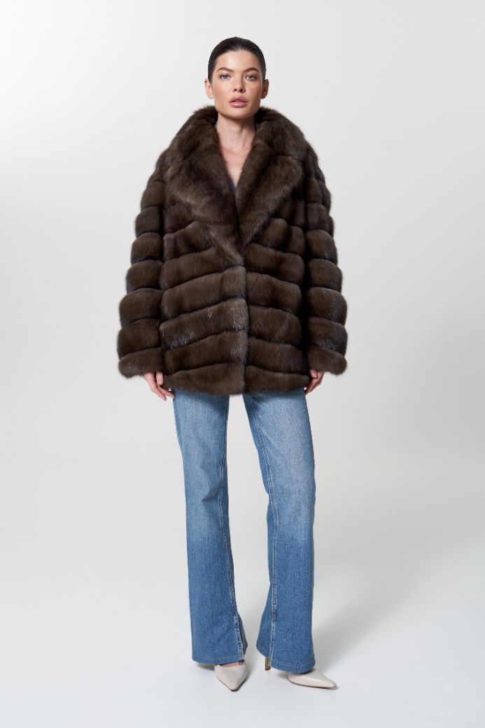 Шуба из меха соболя 1001