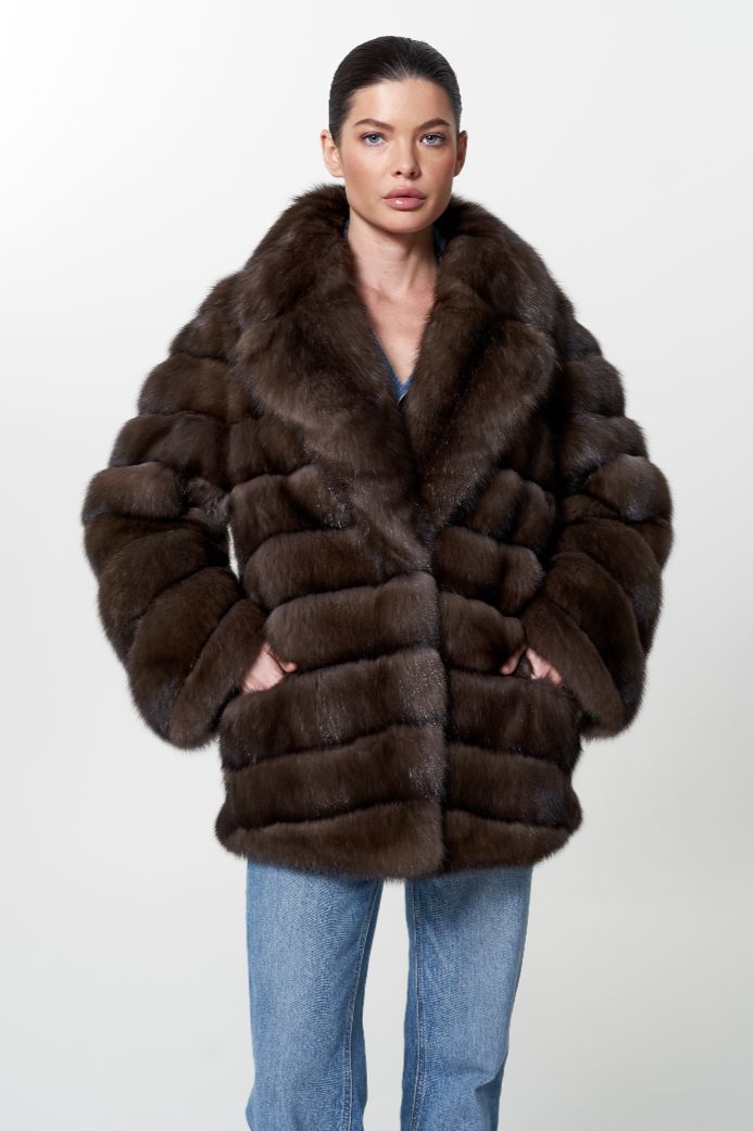 Шуба из меха соболя 1001