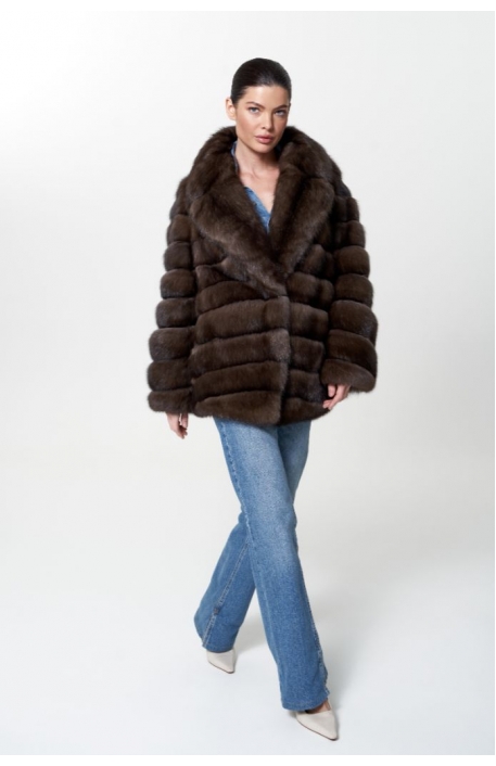 Шуба из меха соболя 1001