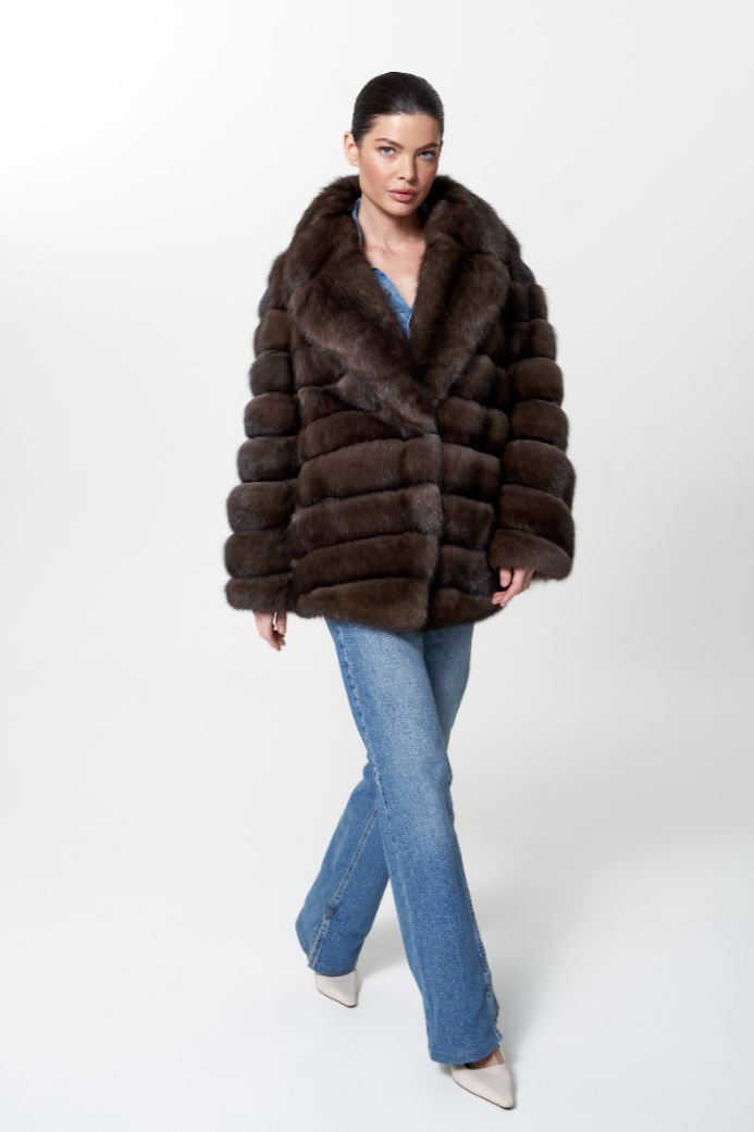 Шуба из меха соболя 1001