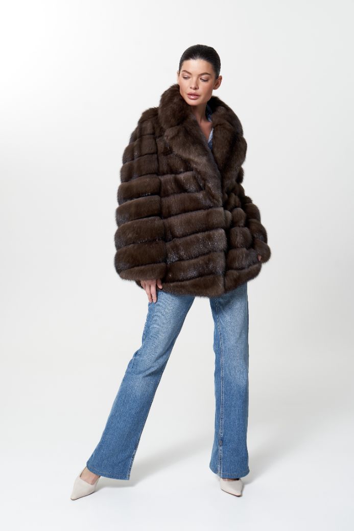 Шуба из меха соболя 1001