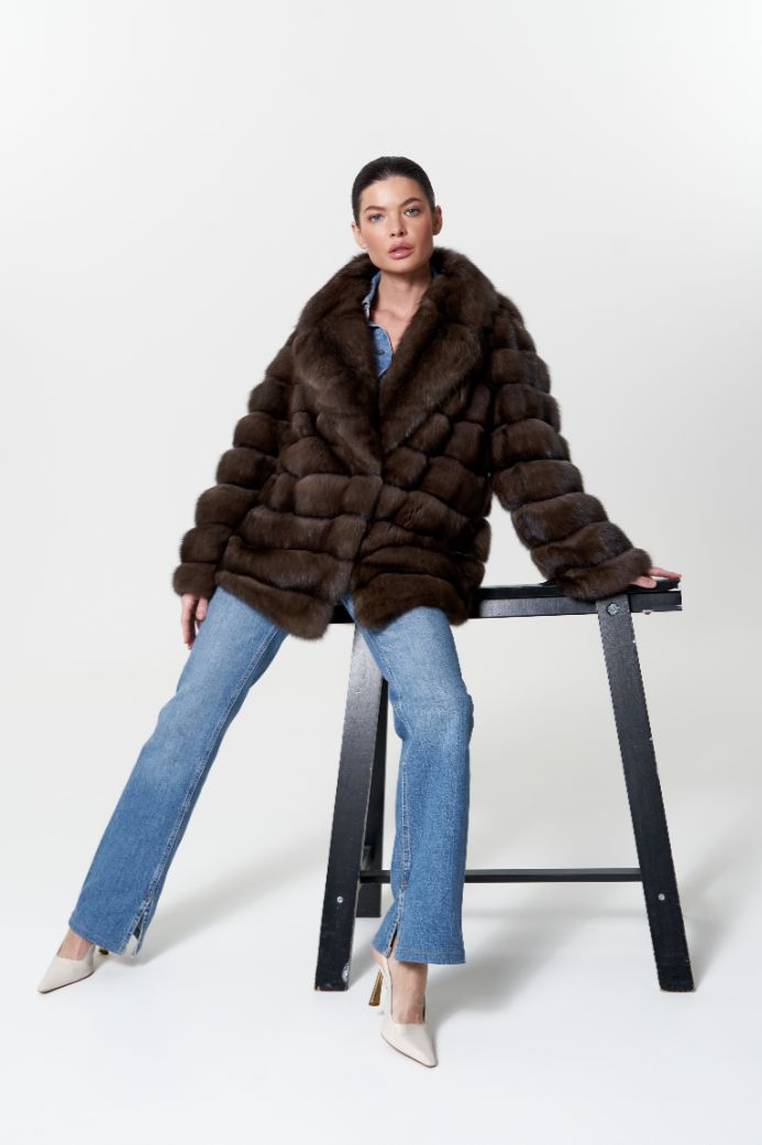 Шуба из меха соболя 1001