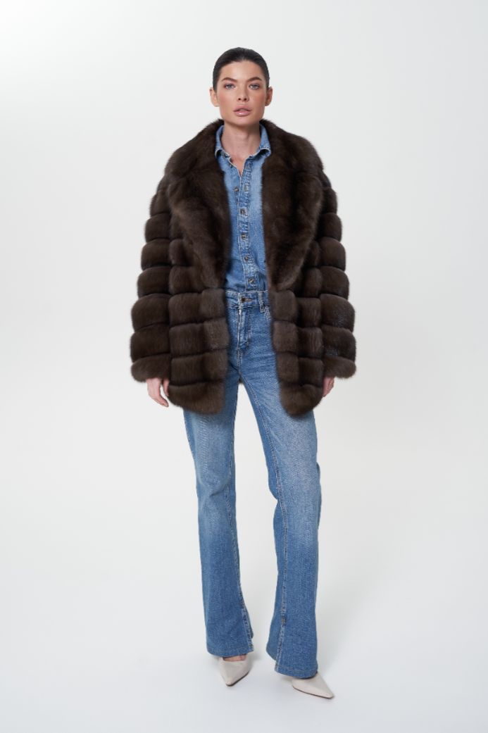 Шуба из меха соболя 1001