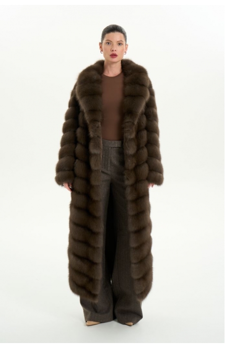 Шуба из меха куницы 1122