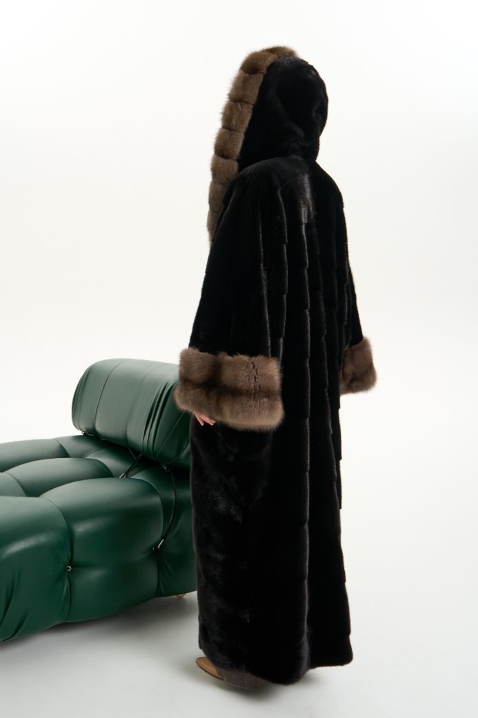 Норковая шуба Blackglama с мехом соболя 1124